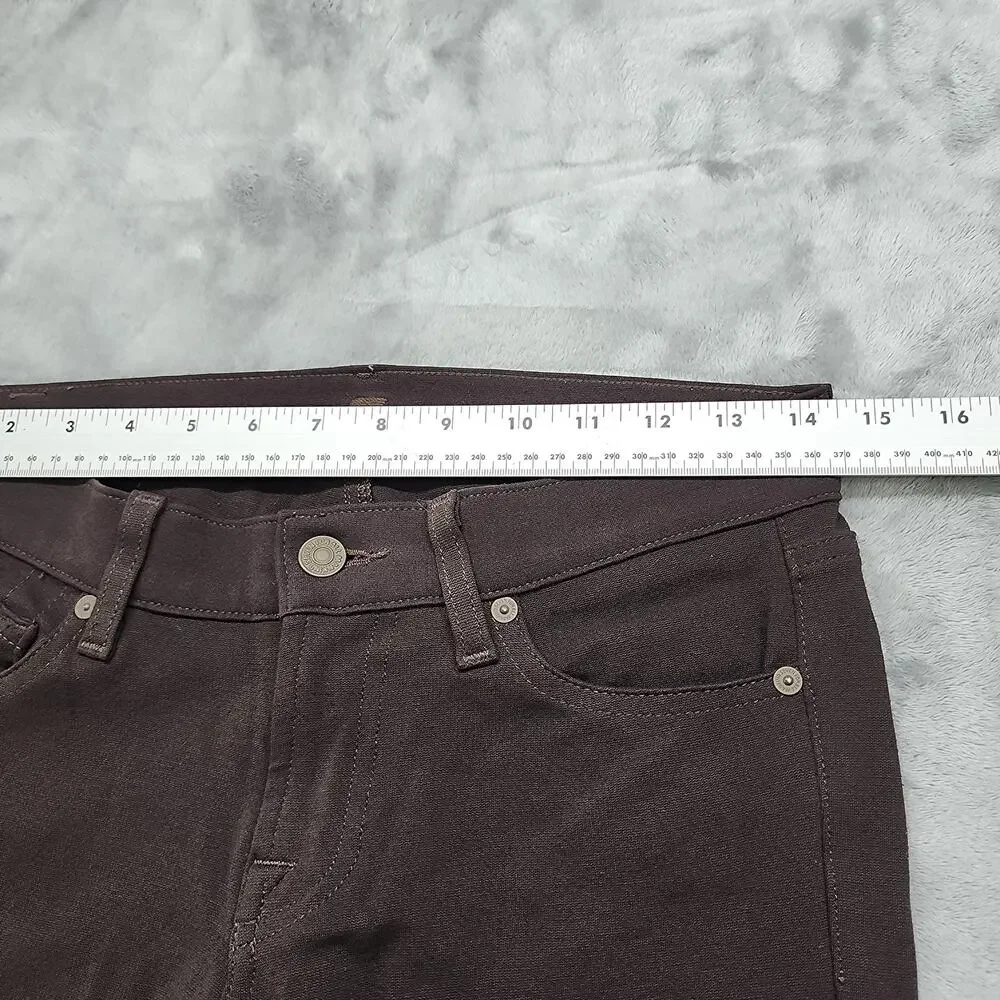 7 For All Mankind 7FAM Jeans Womens 26 Dark Brown Gwenevere Ankle Skinny Stretch - Picture 8 of 12